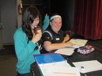 Stage Managers Becca and Erin