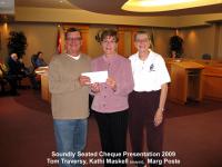 2009 Cheque Presentation to Town of Hanover
