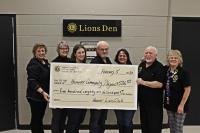 2020 - Receiving Donation from Hanover Lions