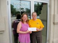 2013 Cheque Presentation  to Women's House Serving Bruce Grey