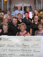 2018 - Receiving Donation from Hanover Lions Club