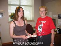 2007 Receiving Donation from P & H Milling