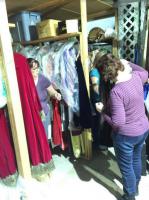 Volunteers Sorting Costumes